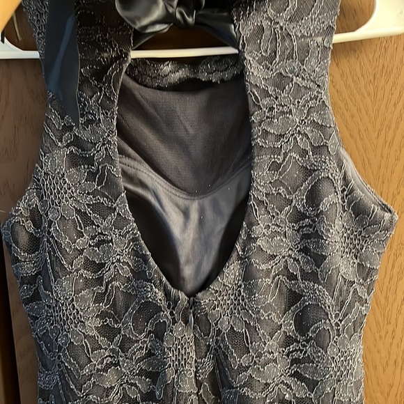 Shimmer floral design cocktail/ party dress - Picture 5 of 10